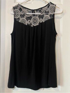 Black Lace Tank Top